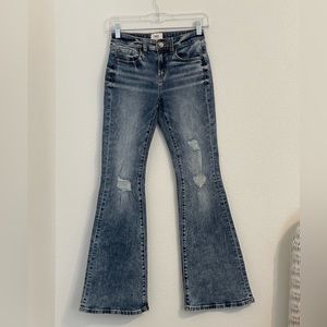 GUC BKE Jeans Youth Size 14 Flair Leg with Adjustable Waist.